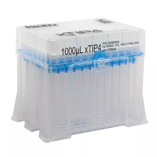  xTIP4 LTS Compatible Pipette Tips 1000 μL Racked, Filtered, Sterilized