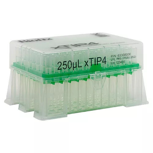 xTIP4 LTS Compatible Pipette Tips 250 μL Racked, Sterilized