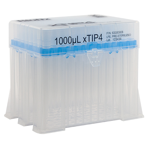  xTIP4 LTS Compatible Pipette Tips 1000 μL Racked, Sterilized
