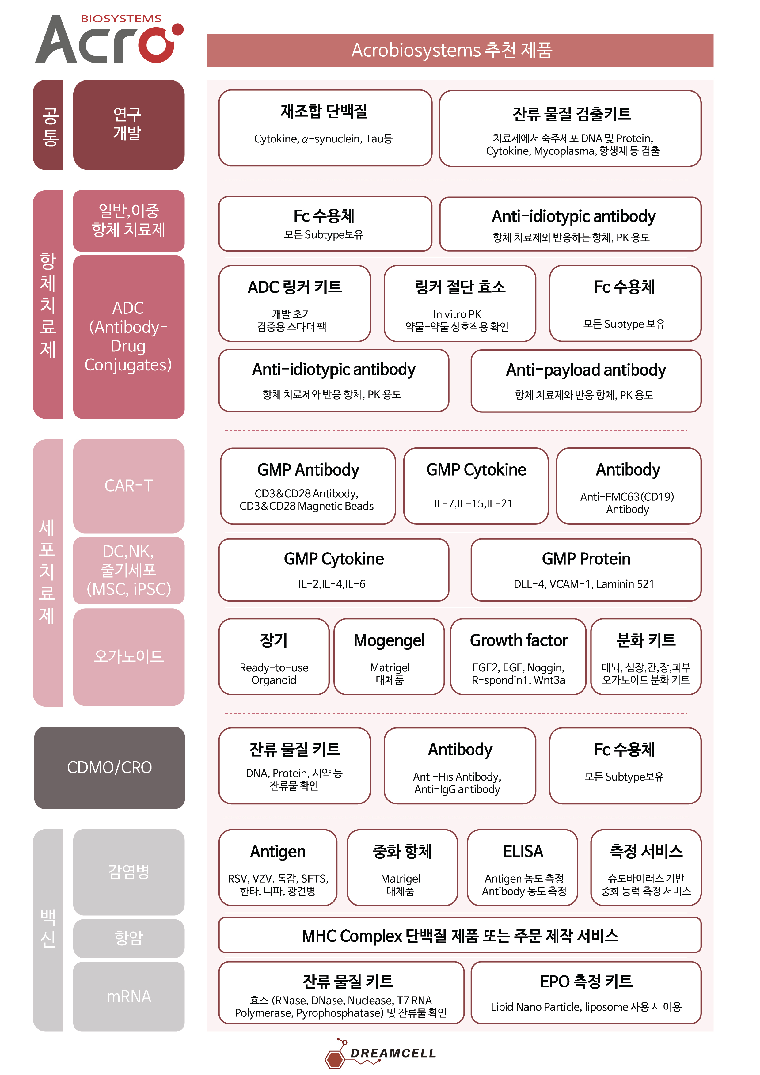 [ACROBiosystems 공식대리점 드림셀] ACROBiosystems의 Protein, ELISA Kit를 샘플로 먼저...